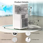 Climatiseurs portables ZAFRO, Climatiseur portable 4 modes avec télécommande/écran LED/minuterie 24h