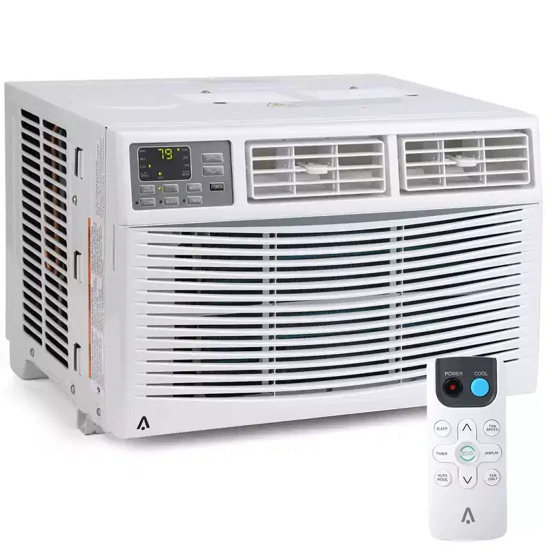 Climatiseur de fenêtre intelligent 8000 BTU - Climatiseur compatible Wi-Fi pour pièces de 32,5 m², Refroidissement silencieux 51 dB 11 EER avec contrôle par application, affichage numérique et télécommande