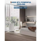 Climatiseur portable 3-en-1 14 000 BTU, unités de climatisation portables pour chambres avec déshumidificateur et ventilateur, climatiseur de pièce rafraîchissant jusqu'à 70 m²