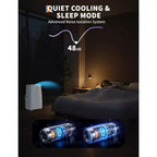 Climatiseur portable 3-en-1 14 000 BTU, unités de climatisation portables pour chambres avec déshumidificateur et ventilateur, climatiseur de pièce rafraîchissant jusqu'à 70 m²