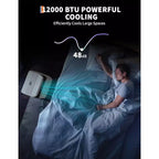 Acekool Climatiseur portable 12 000 BTU - Refroidissement, déshumidificateur et ventilateur 3-en-1 pour pièces jusqu'à 51 m², écran LED, télécommande