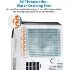 Acekool Climatiseur portable 12 000 BTU - Refroidissement, déshumidificateur et ventilateur 3-en-1 pour pièces jusqu'à 51 m², écran LED, télécommande