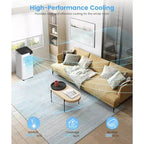 Climatiseurs portables ZAFRO, appareil de climatisation portable avec modes froid, ventilateur et déshumidificateur/refroidissement rapide/économique/télécommande