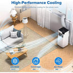 Climatiseurs portables ZAFRO, appareil de climatisation portable avec modes froid, ventilateur et déshumidificateur/refroidissement rapide/économique/télécommande