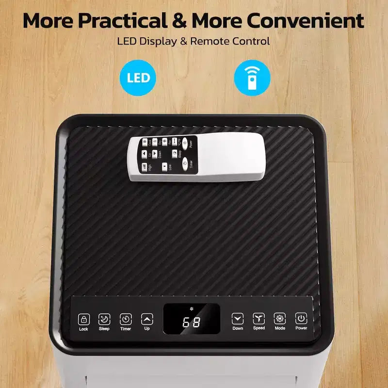 Climatiseurs portables ZAFRO, appareil de climatisation portable 4 modes avec refroidissement rapide/efficacité énergétique/télécommande/minuterie 24 heures pour chambre à coucher