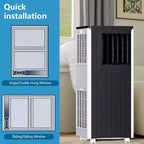 Climatiseur portable Acekool 8000 BTU, climatiseur silencieux 3-en-1 avec télécommande, refroidit jusqu'à 32,5 m², déshumidificateur, ventilateur, minuterie 24h