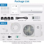 Climatiseur et Chauffage Acekool 9000 BTU Mini Split, SEER2 20, Compatible Wi-Fi, Mural pour Pièces Jusqu'à 42 m²