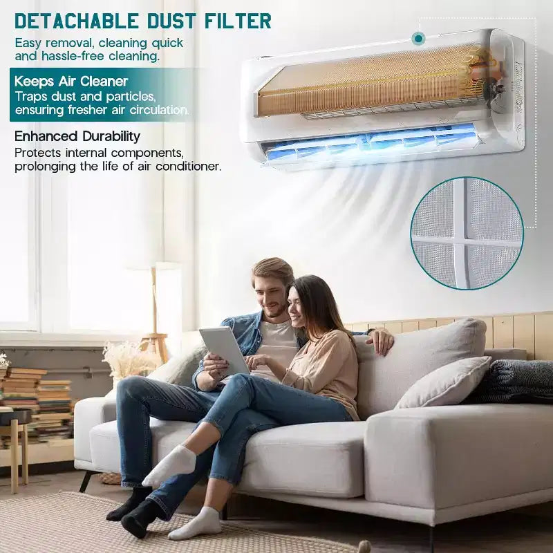 AMERLIFE Climatiseur Mini Split Pompe à Chaleur, Climatiseur Onduleur Energy Star avec Contrôle Intelligent Wi-Fi