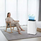 Climatiseur portatif GustoWave 14000 BTU, 3 en 1, pour 500-700 pieds carrés, télécommande, écran LED et minuterie 24 heures