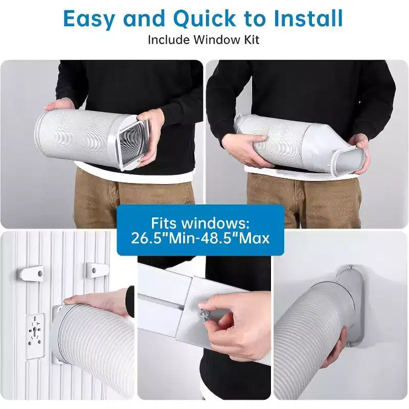 Climatiseur portable Acekool 8 000 BTU, 3-en-1 CA avec ventilateur et déshumidificateur, mode veille, refroidit des pièces jusqu'à 23 m²
