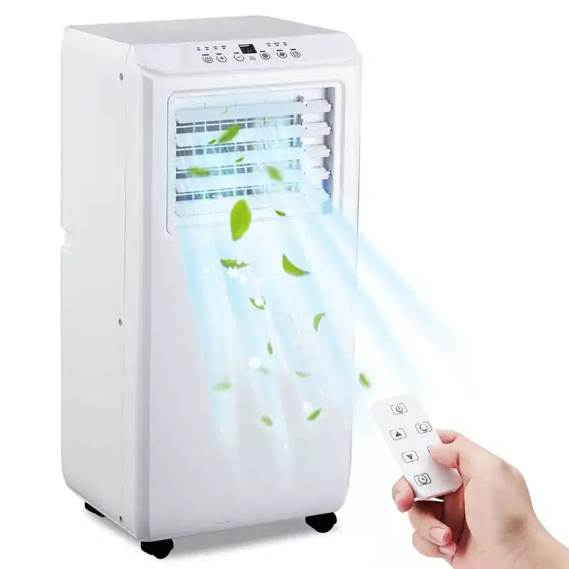 Climatiseur Portable Acekool 10 000 BTU, Ventilateur Rafraîchisseur Déshumidificateur 3-en-1, Télécommande, Minuteur 24H, Kit Fenêtre pour Pièces Jusqu'à 42 m²