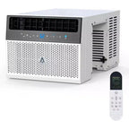 U-Shaped 8,000 BTU Window Air Conditioner  Ultra Quiet  Energy Efficient  Adjustable Depth  Remote Control  Washable Filter