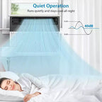 Climatiseur de fenêtre en U de 8 000 BTU Ultra silencieux Efficace sur le plan énergétique Profondeur réglable Télécommande Filtre lavable