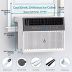 Climatiseur de fenêtre en U de 8 000 BTU Ultra silencieux Efficace sur le plan énergétique Profondeur réglable Télécommande Filtre lavable