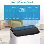 Climatiseur portable Acekool 14000 BTU, unité de climatisation 3-en-1 avec Wi-Fi, refroidit et chauffe jusqu'à 65 m², télécommande, pour salon/camping-car/espace de travail