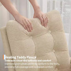 Sillón mecedora deslizante tapizado con bolsillo lateral, estructura de madera, 1 asiento, varios colores