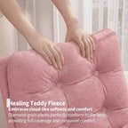 Sillón mecedora deslizante tapizado con bolsillo lateral, estructura de madera, 1 asiento, varios colores