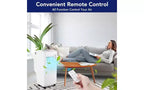 Climatiseur portable GustoWave 10 000 BTU - 3-en-1 : Refroidisseur, déshumidificateur et ventilateur - Refroidit jusqu'à 42 m², Ultra-silencieux, Économe en énergie, Télécommande