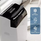 Climatiseur portable GustoWave 12000 BTU, unités de climatisation intelligentes 3-EN-1 avec télécommande pour pièces jusqu'à 50 m²