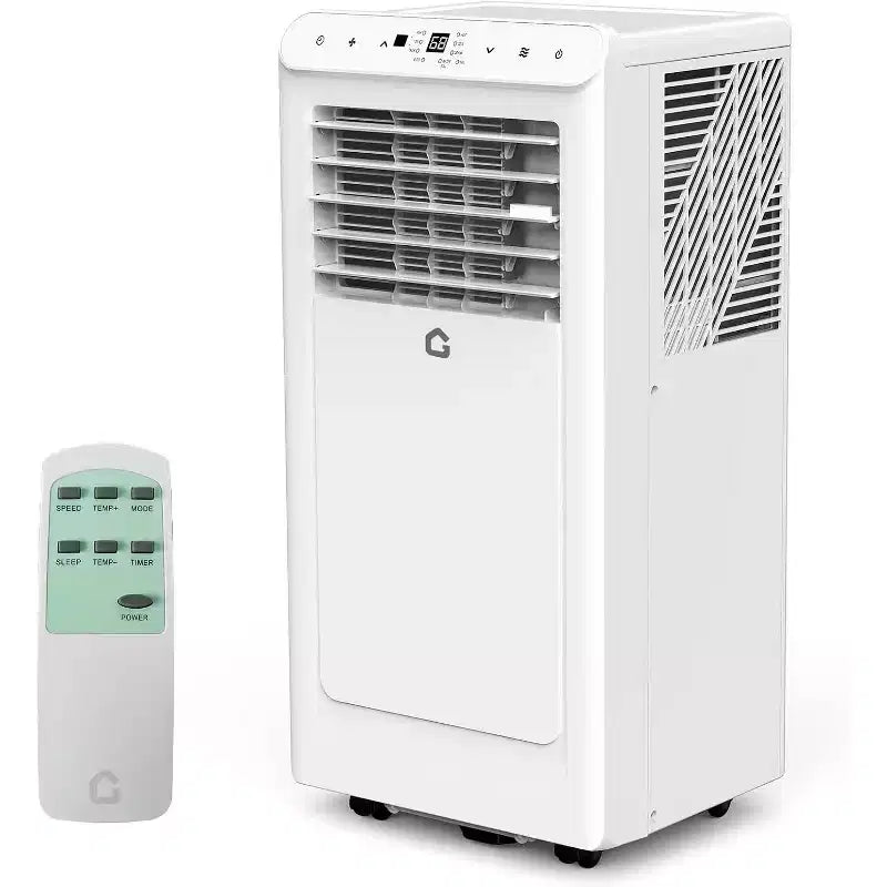 GustoWave 8,000 BTU 3-in-1 Portable Air Conditioner - Cools Up to 450 Sq.Ft, Quiet <42dB with 24H Timer & Remote, Floor Standing