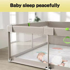 Parque plegable para bebés Nube / Montaña con alfombra – 150×180 cm, 1 niño