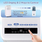 10,000 BTU 3-in-1 Portable Air Conditioner - Cools Up to 560 Sq.Ft, LED Display, Remote Control & Window Venting Kit Included