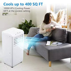 Climatiseur portable 3-en-1 GustoWave 10000 BTU pour pièces jusqu'à 42 m² (450 pi²) utilisation à la maison et au bureau