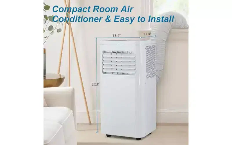 Climatiseur portable 3-en-1 8 000/10 000 BTU - Refroidit jusqu'à 42 m², fonctionnement silencieux, filtre lavable, écologique R32
