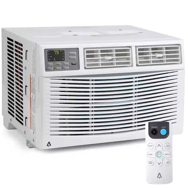 Climatiseur de fenêtre GustoWave, petite unité de climatisation de fenêtre avec télécommande et kit de fenêtre, blanc