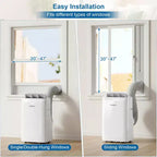 Climatiseur portable inverseur Costway 15000 BTU avec ventilateur, déshumidificateur et oscillation automatique