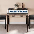 Juego de comedor rectangular retro negro/gris, 2 o 4 asientos