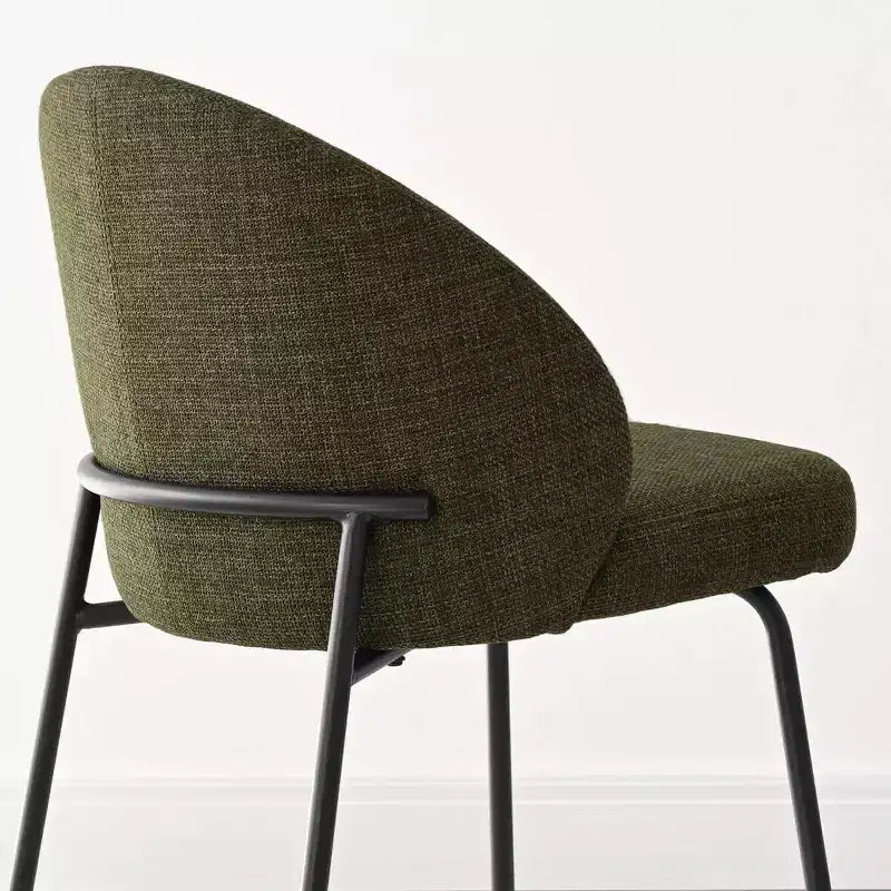 Juego de comedor redondo de pedestal de 5 piezas, sillas tapizadas, capacidad para 2 – Beige/Azul/Verde