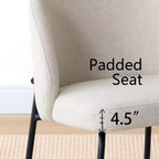 Juego de comedor redondo de pedestal de 5 piezas, sillas tapizadas, capacidad para 2 – Beige/Azul/Verde
