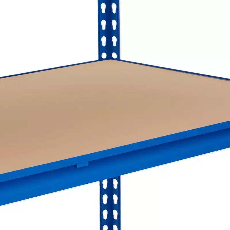 Estantería metálica azul de 5 niveles, montaje para 1-2 personas