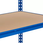 Estantería metálica azul de 5 niveles, montaje para 1-2 personas