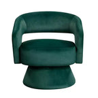 Sillón Acento Giratorio de Terciopelo, 1 Plaza