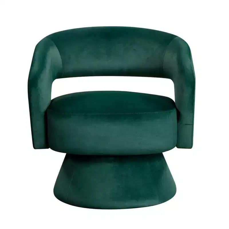 Sillón Acento Giratorio de Terciopelo, 1 Plaza