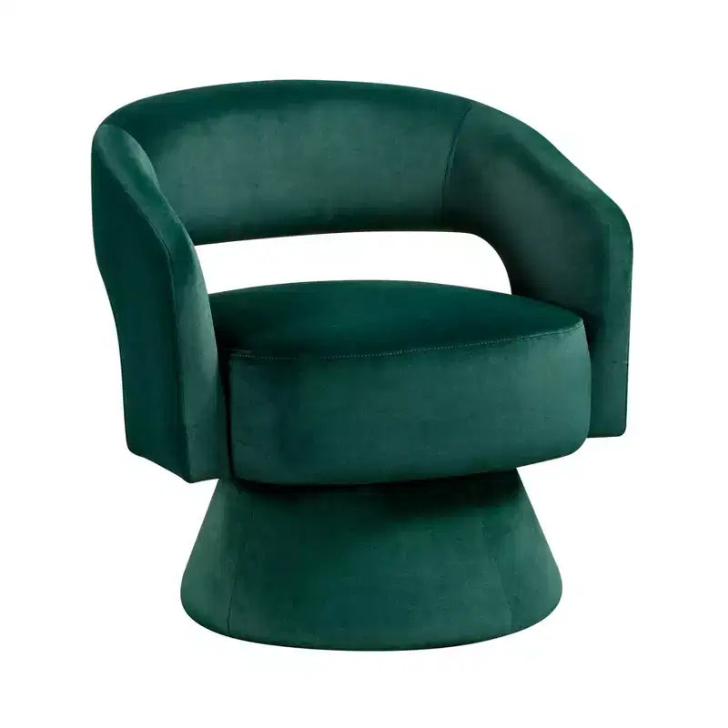Sillón Acento Giratorio de Terciopelo, 1 Plaza
