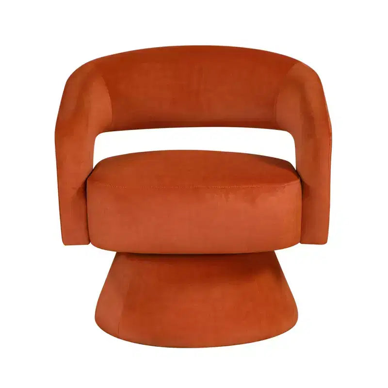 Sillón Acento Giratorio de Terciopelo, 1 Plaza