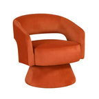 Sillón Acento Giratorio de Terciopelo, 1 Plaza