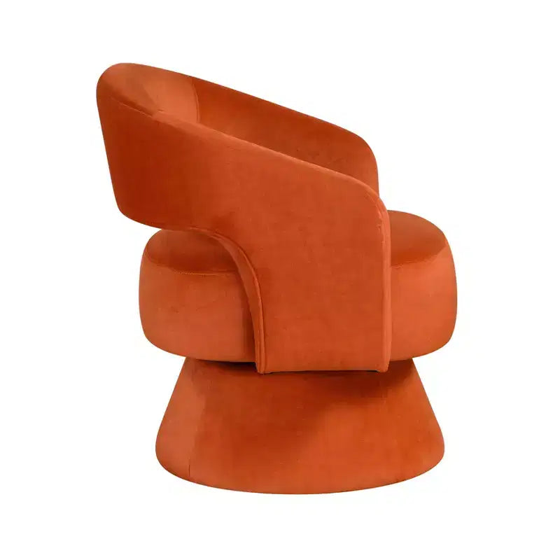 Sillón Acento Giratorio de Terciopelo, 1 Plaza