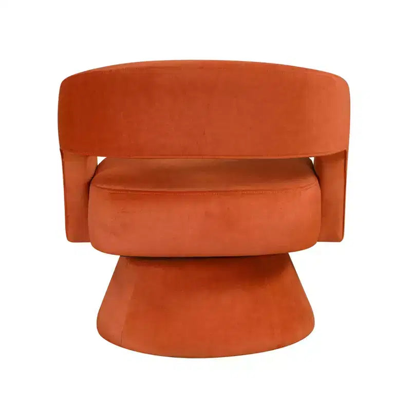 Sillón Acento Giratorio de Terciopelo, 1 Plaza