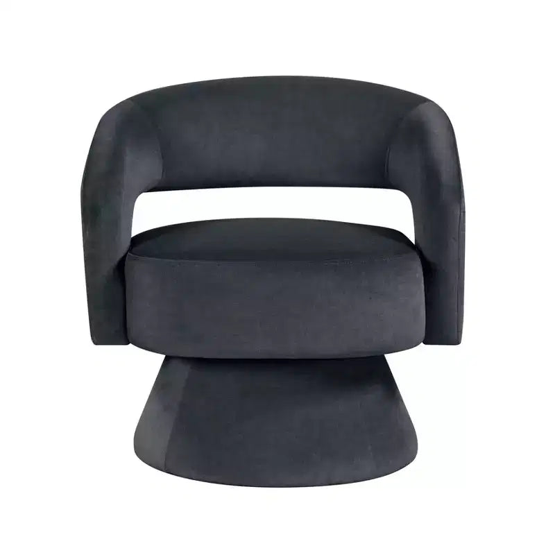 Sillón Acento Giratorio de Terciopelo, 1 Plaza