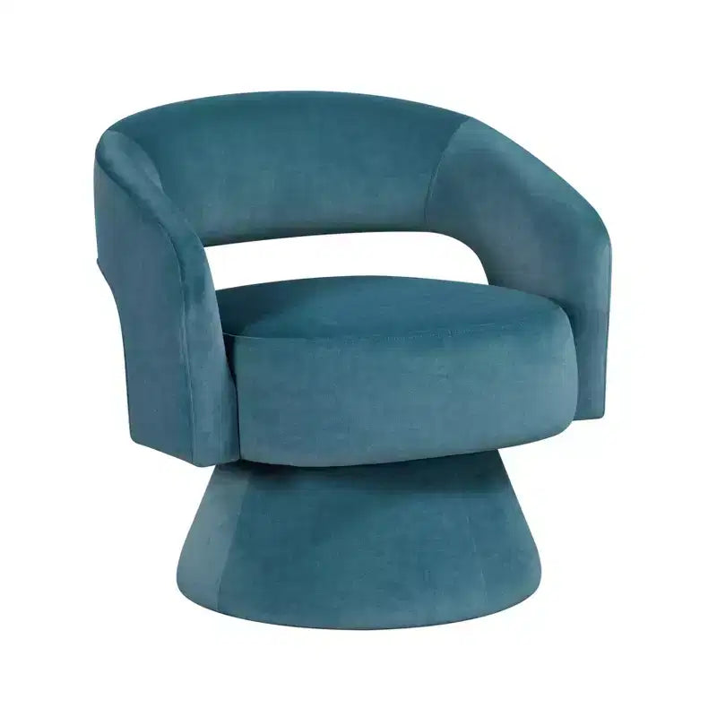 Sillón Acento Giratorio de Terciopelo, 1 Plaza
