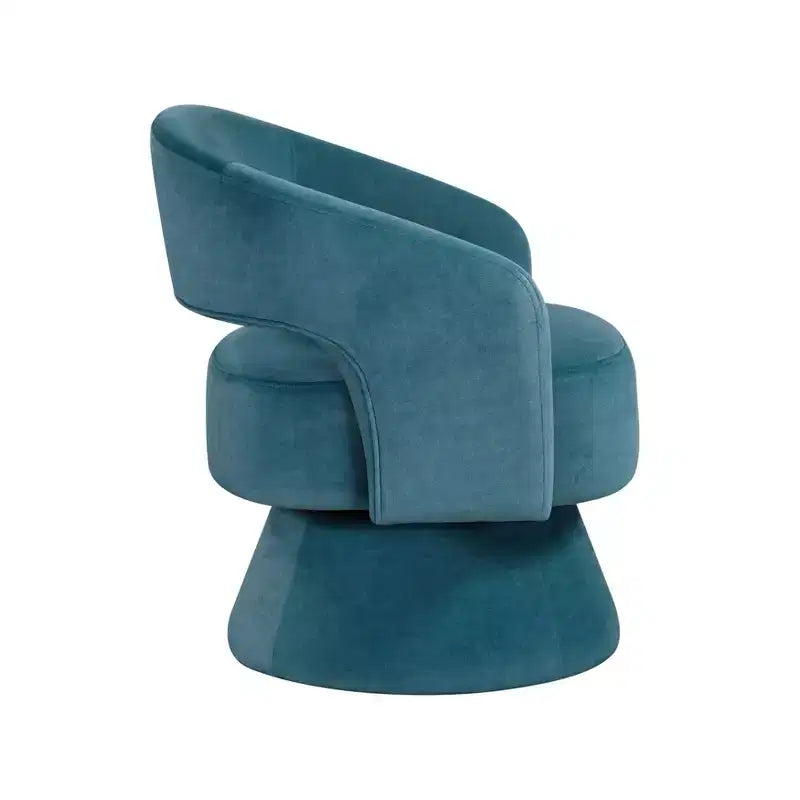 Sillón Acento Giratorio de Terciopelo, 1 Plaza