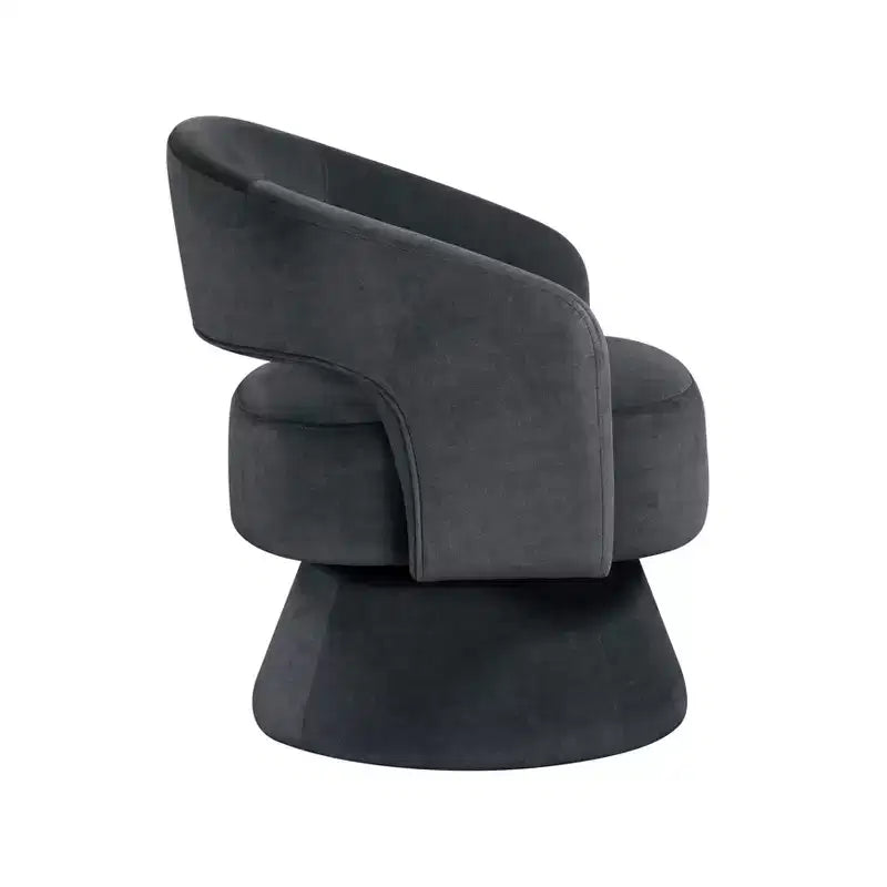 Sillón Acento Giratorio de Terciopelo, 1 Plaza