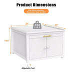 Pedestal de metal resistente para lavadora y secadora, blanco/negro – Unidad individual, antivibración