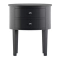 Amberly 2-Drawer Oval Wood Accent Table - iNSPIRE Q
