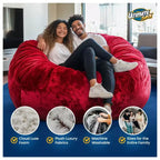 Puf diván de piel sintética blanca – Silla de interior de 2 plazas