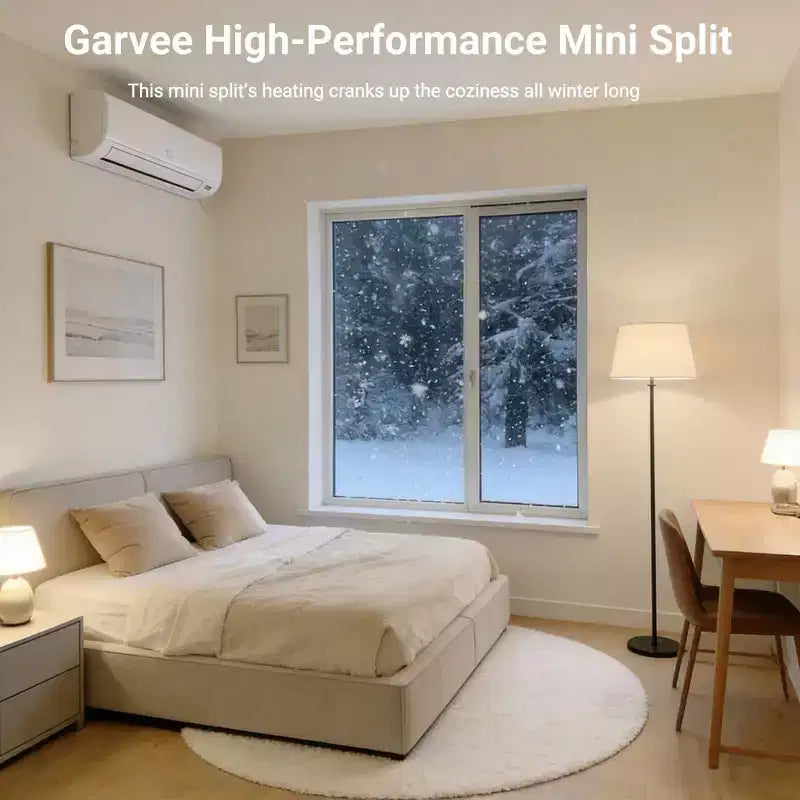Climatiseur Chauffage Acekool 17000 BTU Mini Split, Pompe à Chaleur Inverter WiFi, Climatisation sans Conduit 230V, Refroidit Chauffe 116 m², Blanc